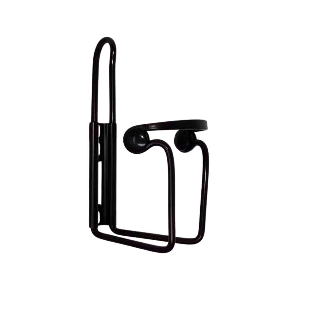 The minimalist black wall-mounted toilet paper holder features a sleek wireframe design, mirroring the cutting-edge style of Glion SNAPnGO Scooter Accessories. Its circular ring adds elegance and simplicity, making it an ideal choice for a modern bathroom.